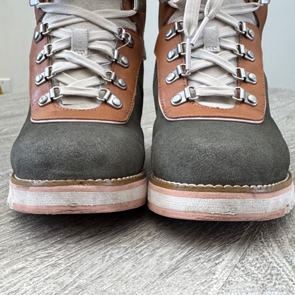 Cole Haan Gray and Brown Lace Up Boots - Picture 11 of 12